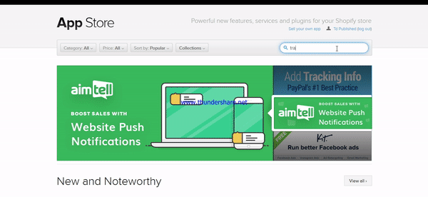 Transdirect Shopify App Installation